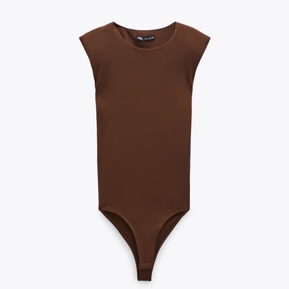 Zara Bodysuit with Padded Shoulders - Picture 1 of 3